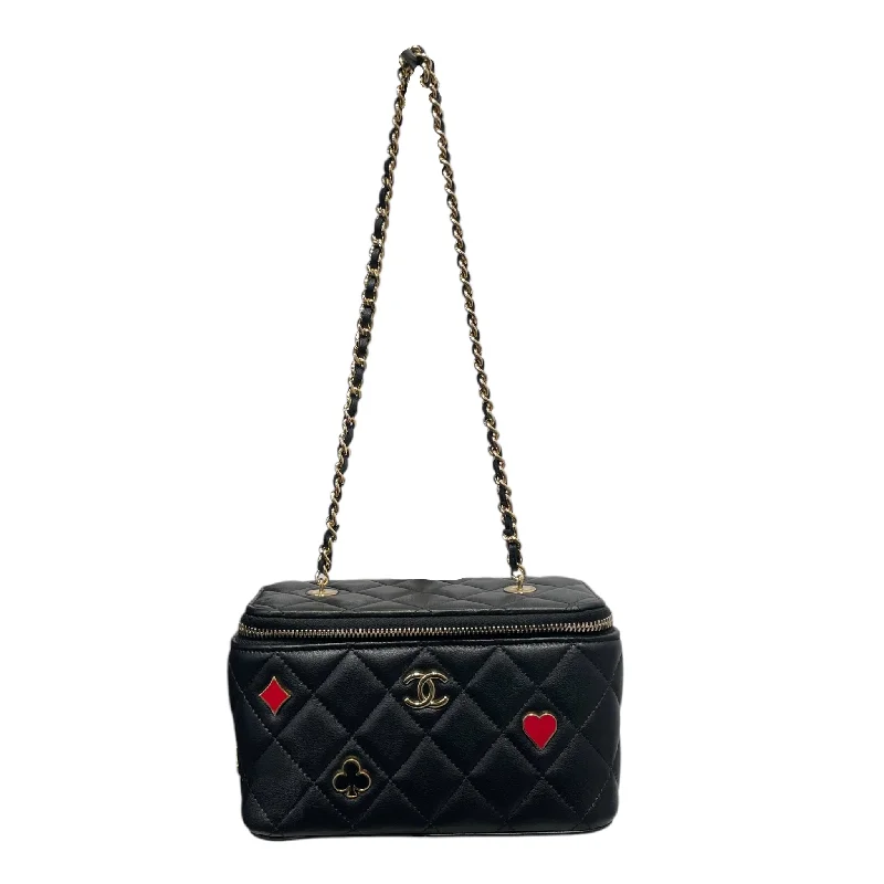 CHANEL/Cross Body Bag/OS/Leather/BLK/SS23 VANITY