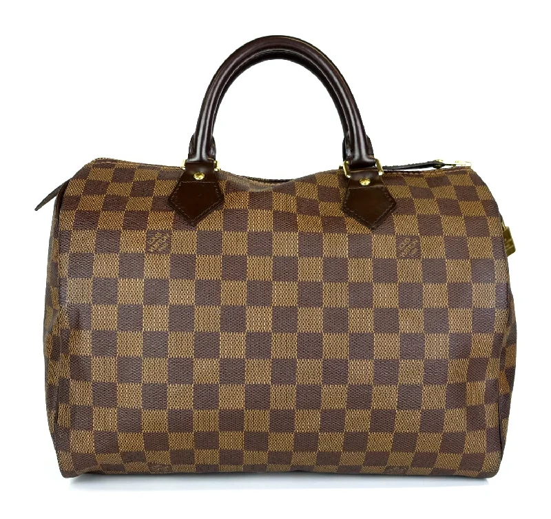 Speedy 30 Damier Ebene Canvas Bag