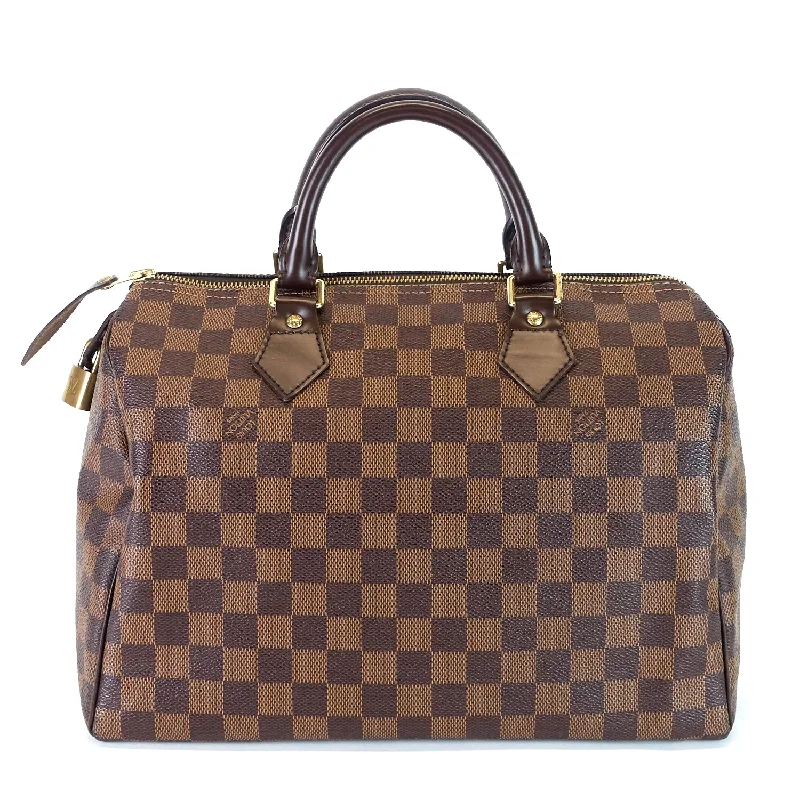 Speedy 30 Damier Ebene Canvas Bag