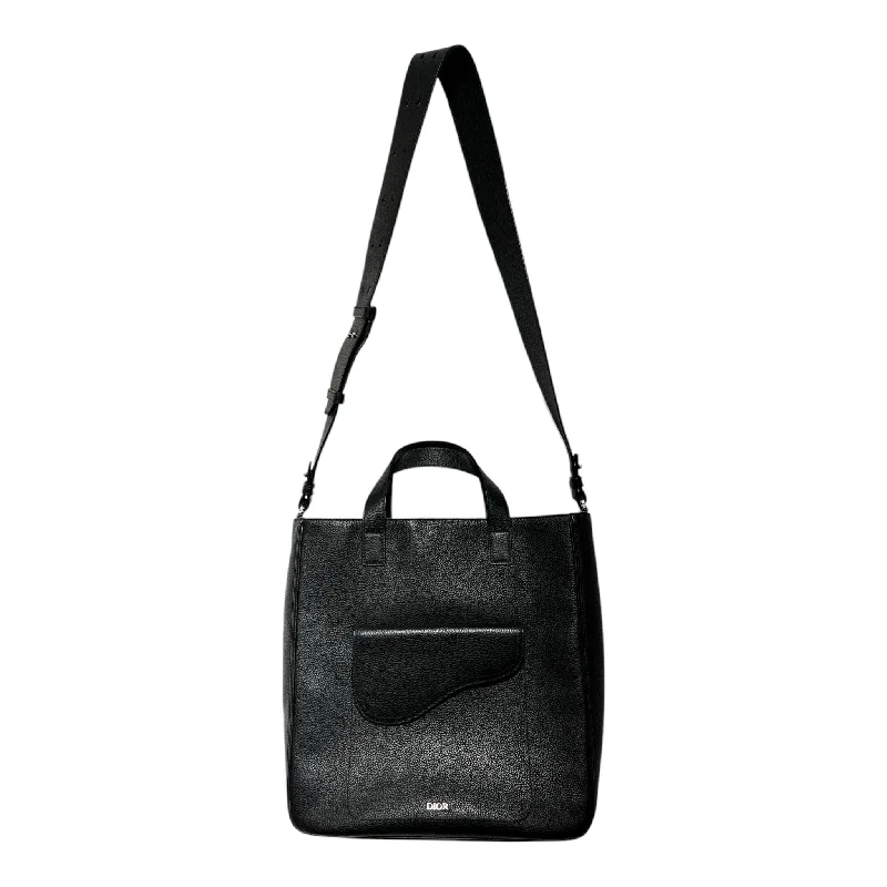 Christian Dior/Tote Bag/Leather/BLK/DIOR SADDLE TOTE